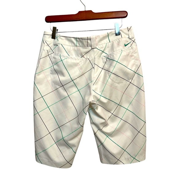 Nike Golf Women's Argyle Bermuda Shorts Size 6 Multicolor Dri-Fit - Picture 2 of 9
